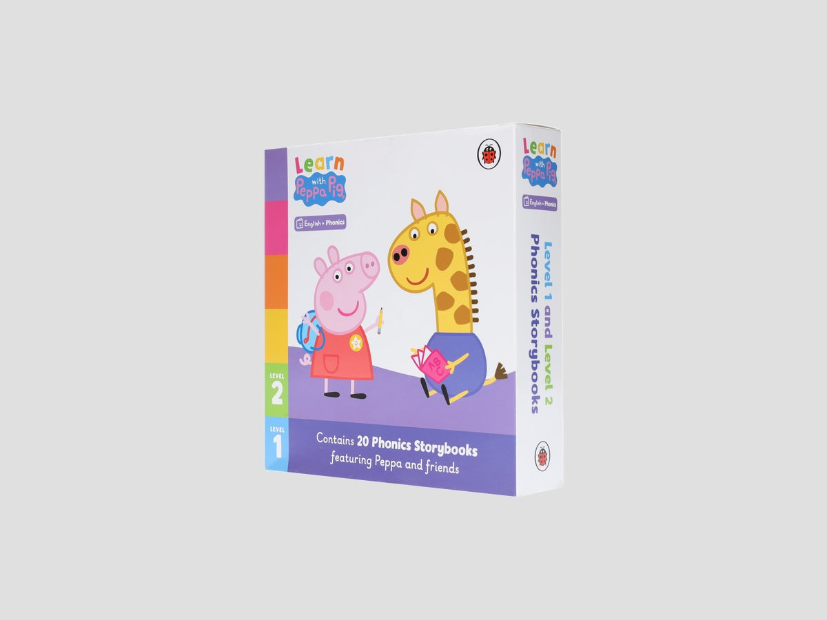 Learn with Peppa Phonics Level 1 & 2 Collection 20 Books Box Set - Ages 3+ by Penguin; 9789124331955