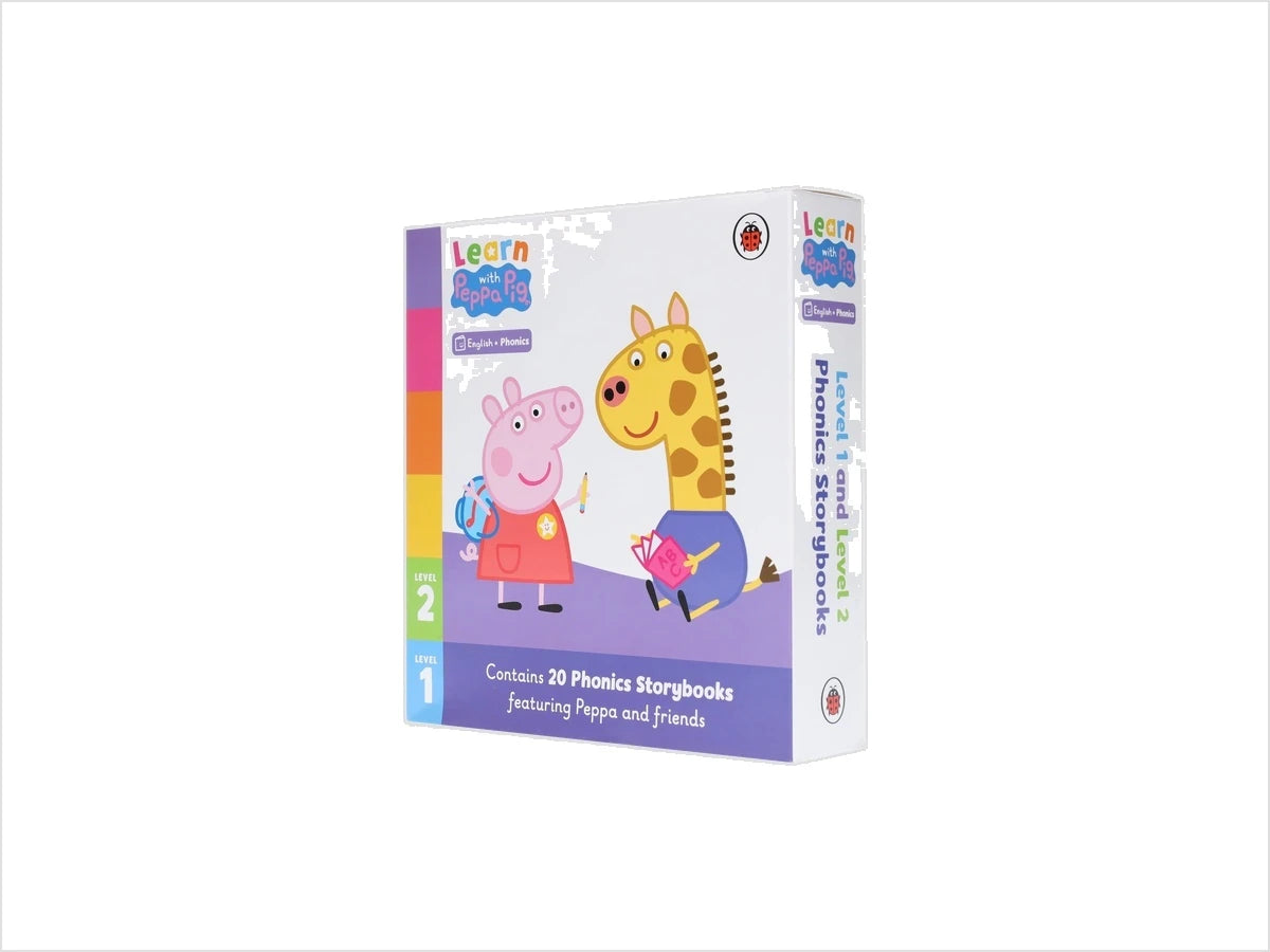 Learn with Peppa Phonics Level 1 & 2 Collection 20 Books Box Set - Ages 3+