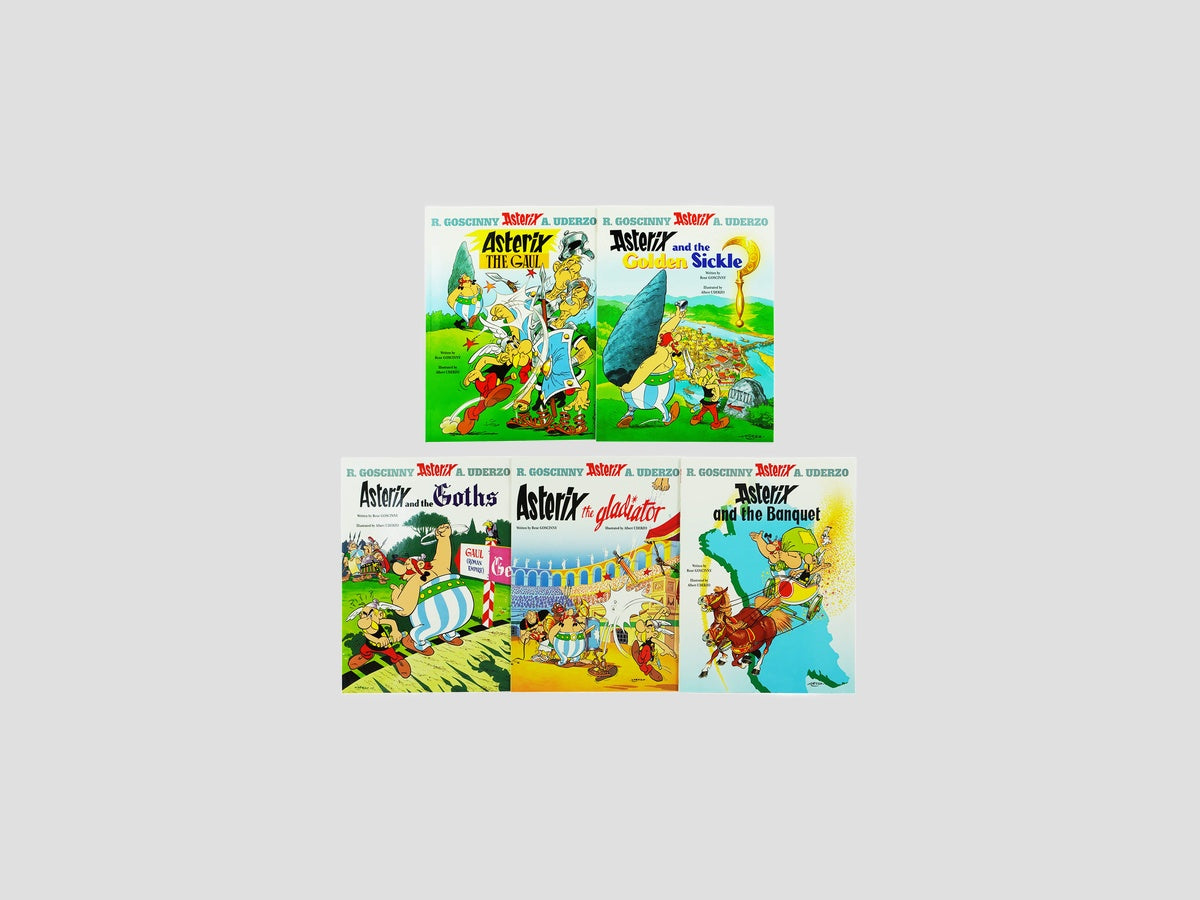 Asterix Series 1 (Book 1-5) 5 Books Collection by Rene Goscinny; 9789124370237