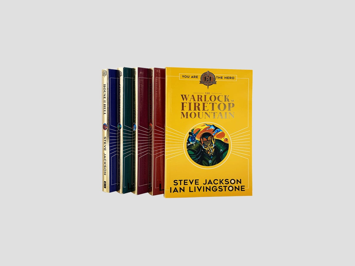 Fighting Fantasy RPG Books 1-5 Collection by Scholastic; 9789124371425
