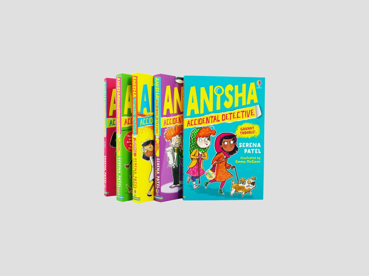 Anisha Accidental Detective Series 5 Books Collection Set - Ages 7-11 by Usborne Publishing Ltd; 9789124371432