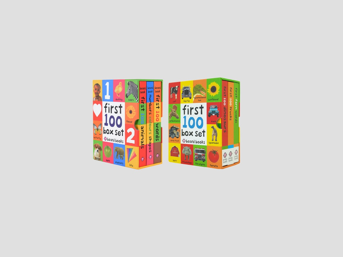 First 100 series 6 Books Children Collection by Priddy Books; 9789124372033