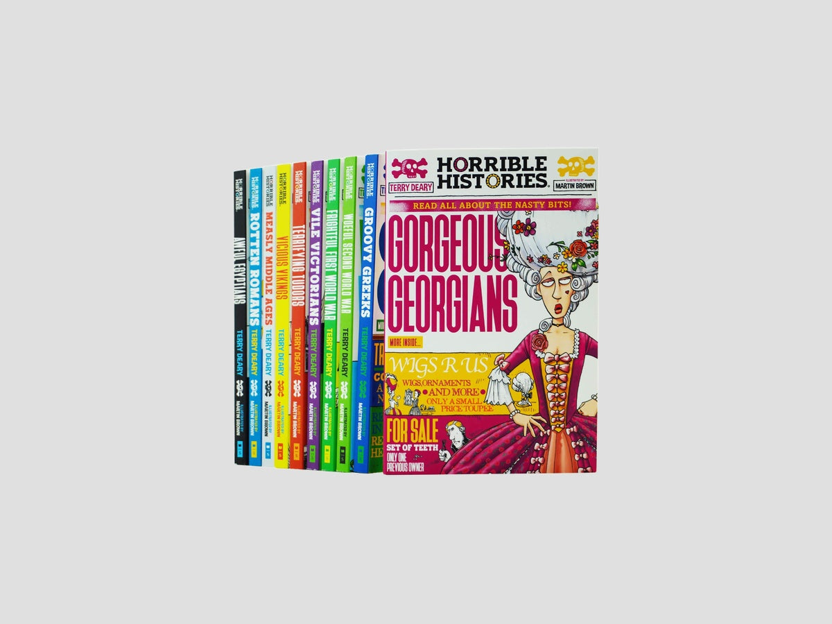Horrible Histories Savage 10 Book Collection Set - Ages 8-12 by Terry Deary; 9789124372101