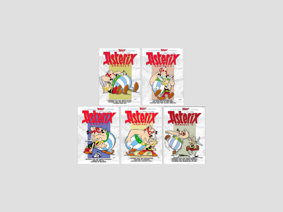Asterix Omnibus 6-10 (Book 16-30) 5 Books Collection by Rene Goscinny; 9789147412891