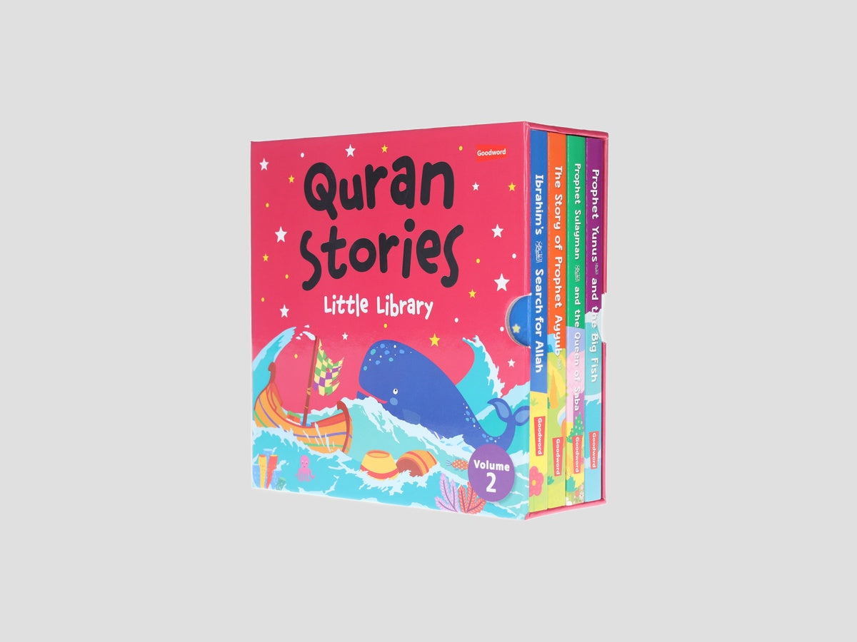Quran Stories Little Library (Vol. 2) 4 Books Collection Box Set - Ages 0-5 - Board Book by Good Word Books; 9789394886322