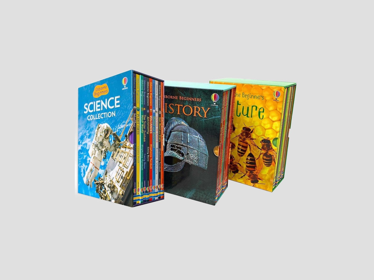 Usborne Beginners Series 30 Books Collection (History, Nature, Science) - Ages 4-10 by Usborne Publishing Ltd; 9789526539416