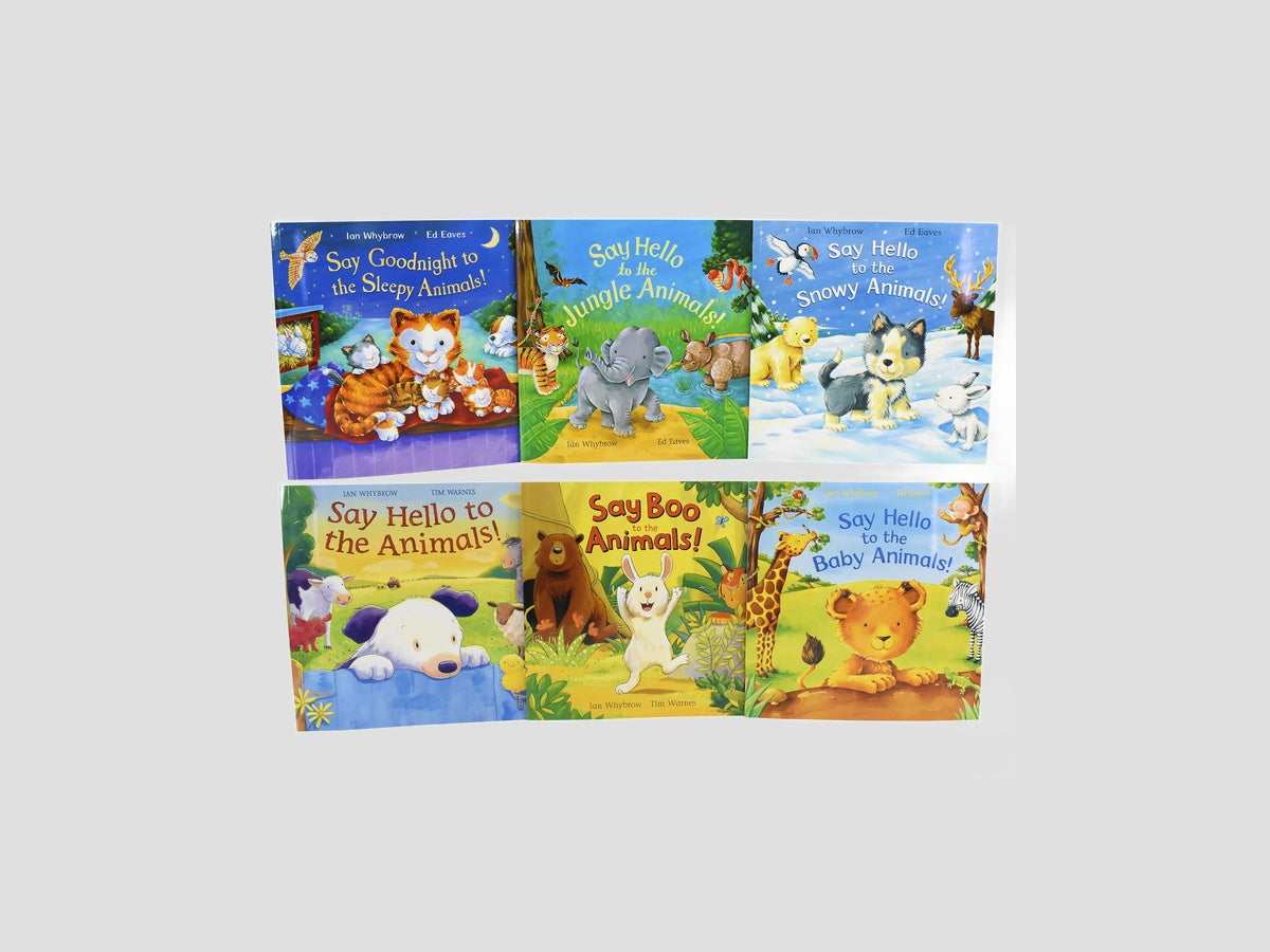 Say Hello To The Animals 6 Books Children Collection Ages 0-5 by Pan Macmillan; 9789526539751