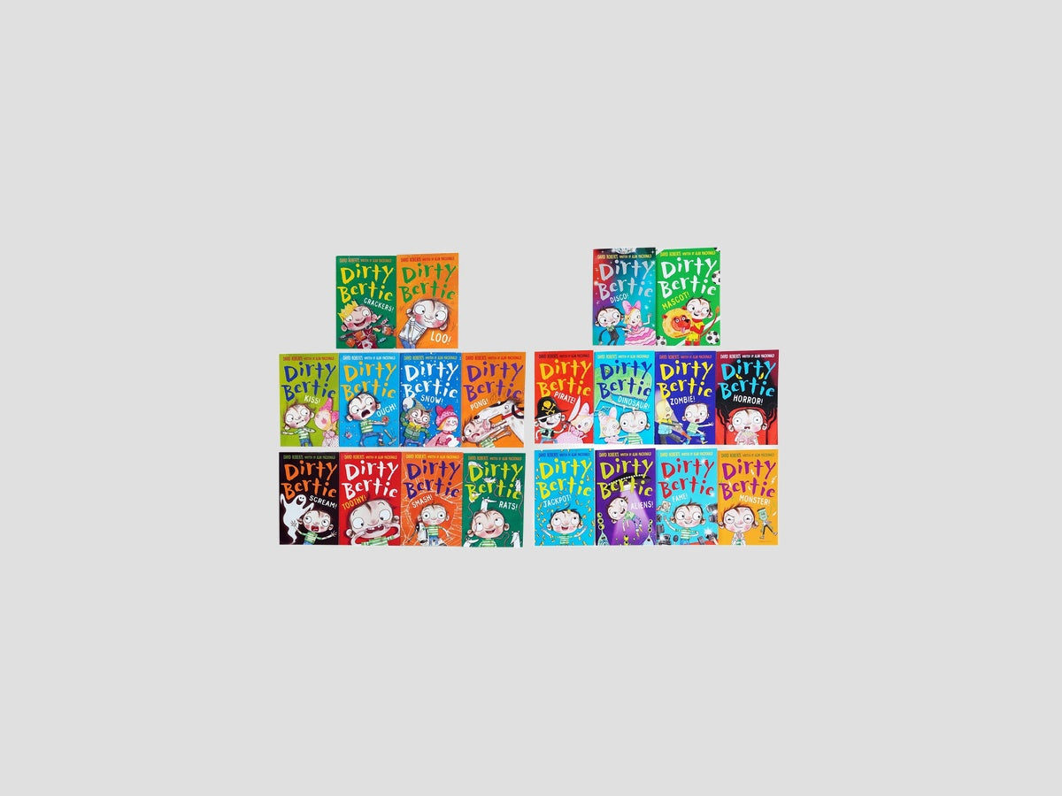 Dirty Bertie Series 2 & 3 Collection 20 Books Set (Book 11-30) - Age 5 years and up by Alan MacDonald; 9789526543901