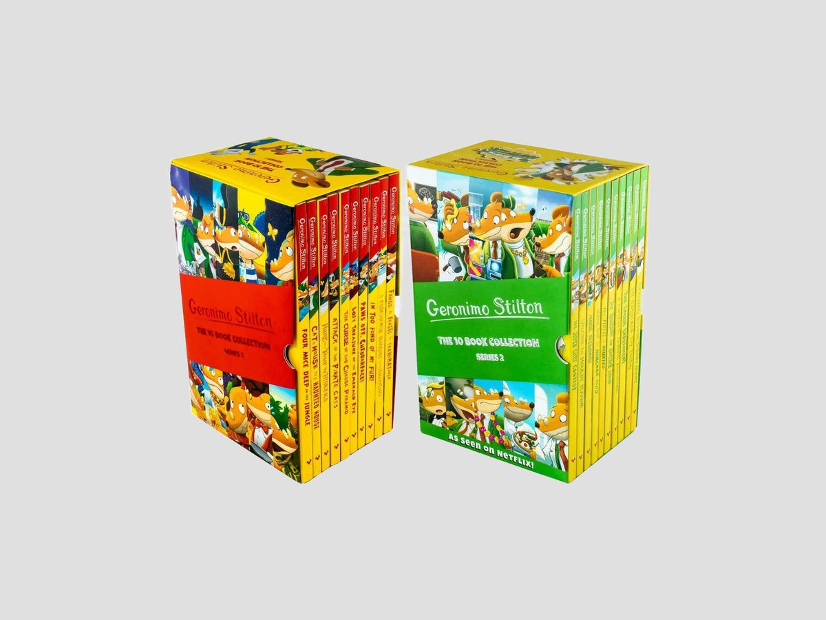 Geronimo Stilton Series 1 & 2 Collection 20 Books Box Set - Ages 5-7 by Sweet Cherry Publishing; 9789776967786