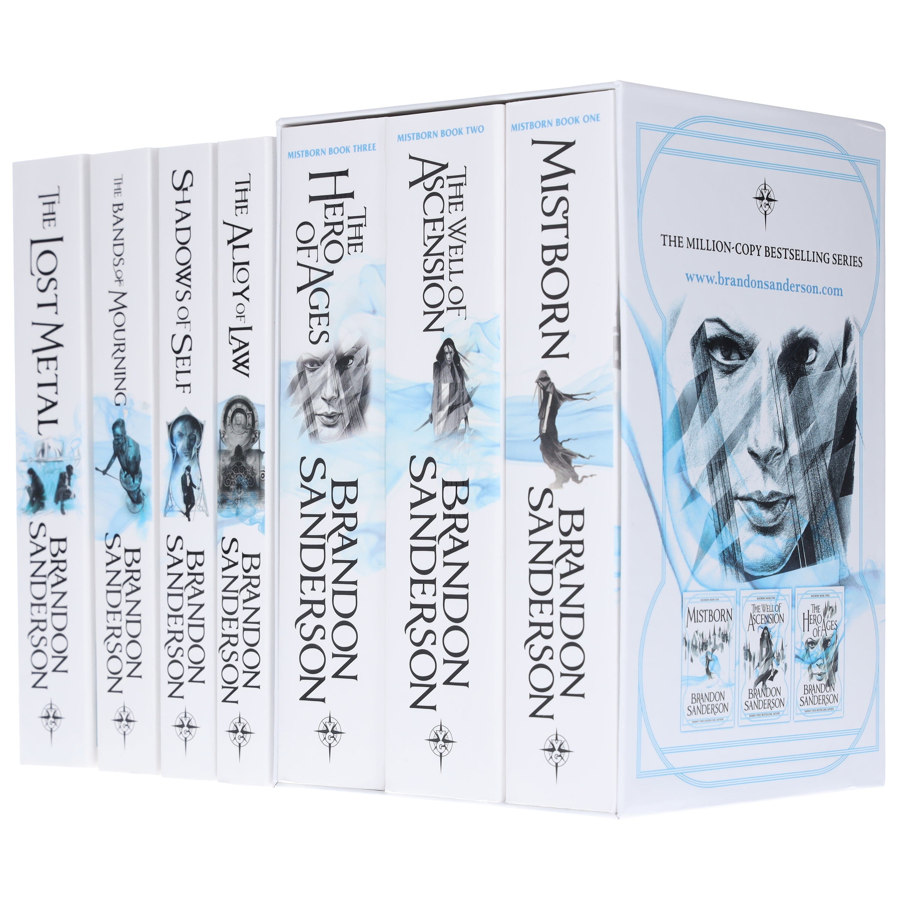 Mistborn Series Complete 7 Books Collection by Brandon Sanderson; 9785702449586