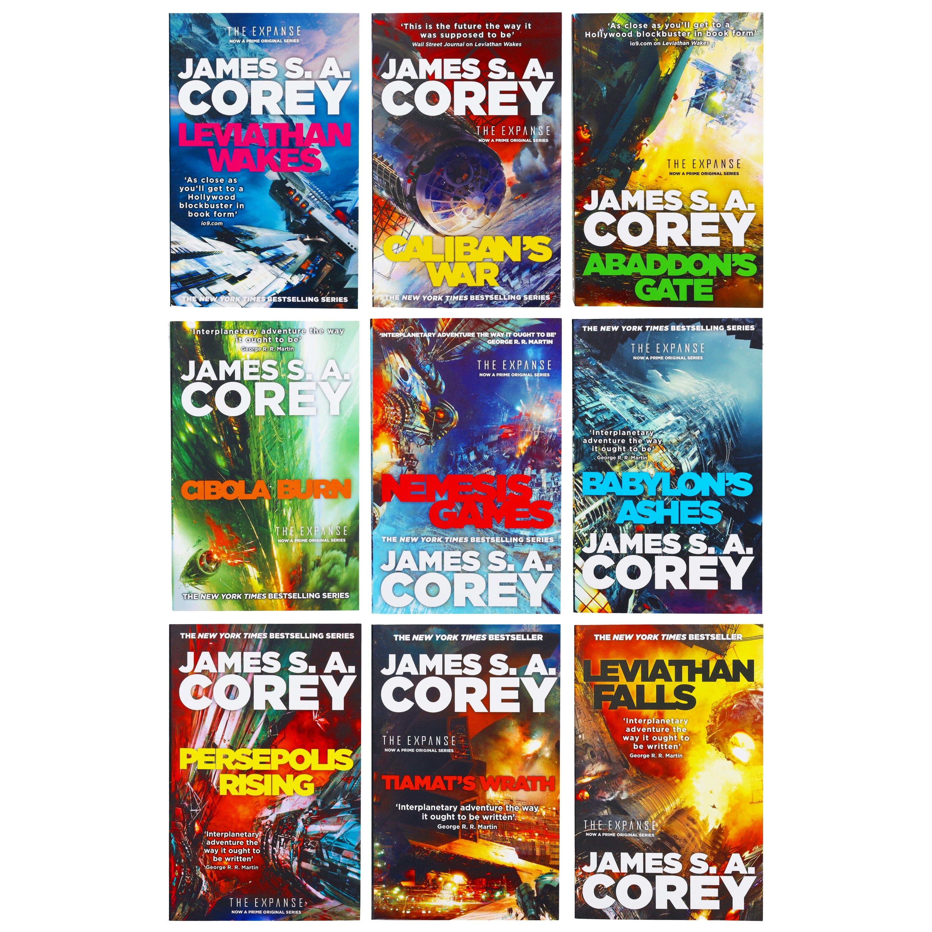 The Expanse Series 9 Books Collection by James S. A. Corey; 9788917346619