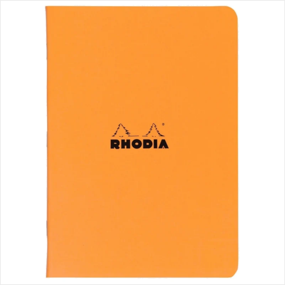 Rhodia Side-Stapled Notebook A5 (Orange, Lined)